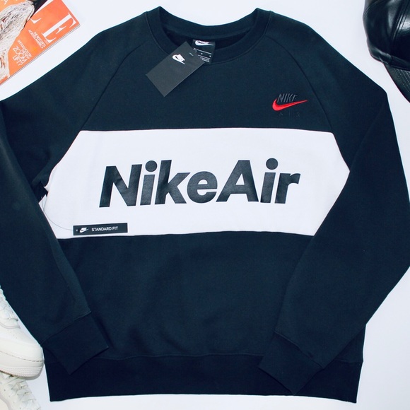 NIKE Air Black and White Crewneck Sweater - Picture 2 of 3